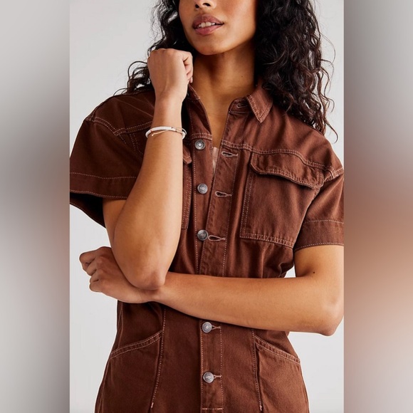 Free People Marci Coverall Jumpsuit - Picture 4 of 7